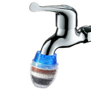 Portable Activated Carbon Water Filter Round Tap Faucet Water Clean Purifier